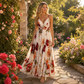 Women's Printed Spaghetti Strap Maxi Dress
