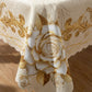 📢📢40% OFF !! ⏰Waterproof Gold Rose Tablecloth