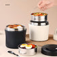 📢📢40% OFF !! ⏰Vacuum Insulated Food Jar with Folding Spoon