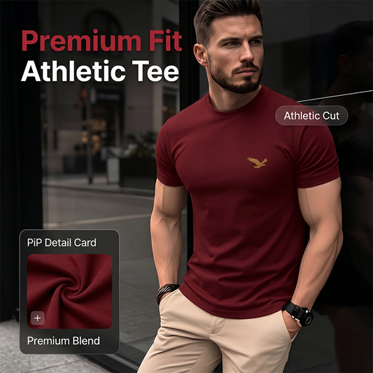 📢📢40% OFF !! ⏰Men's Classic Slim Fit Crew Neck T-Shirt