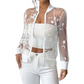 📢📢40% OFF !! ⏰Women's Summer Floral Sheer Mesh Jacket