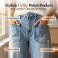 📢📢40% OFF !! ⏰Women's Wide-Leg Jeans with Patch Pockets