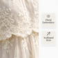 Women Elegant White Lace Spaghetti Strap Maxi Dress