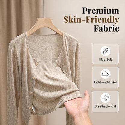 📢📢40% OFF !! ⏰Women Thin Cropped Cardigan Button Front Summer Shawl for Slip Dress