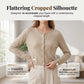 📢📢40% OFF !! ⏰Women Thin Cropped Cardigan Button Front Summer Shawl for Slip Dress