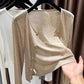📢📢40% OFF !! ⏰Women Thin Cropped Cardigan Button Front Summer Shawl for Slip Dress