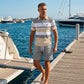 📢📢50% OFF !! ⏰Men's Striped T-Shirt & Shorts  2-Piece Set