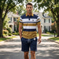 📢📢50% OFF !! ⏰Men's Striped T-Shirt & Shorts  2-Piece Set