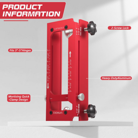📢📢40% OFF !! ⏰Adjustable Door Hinge Mortise Jig Kit