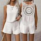 📢📢40% OFF !! ⏰Women's Casual Sleeveless Top Shorts 2-Piece Set