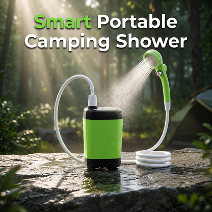📢📢40% OFF !! ⏰Portable Camping Shower with Rechargeable Pump