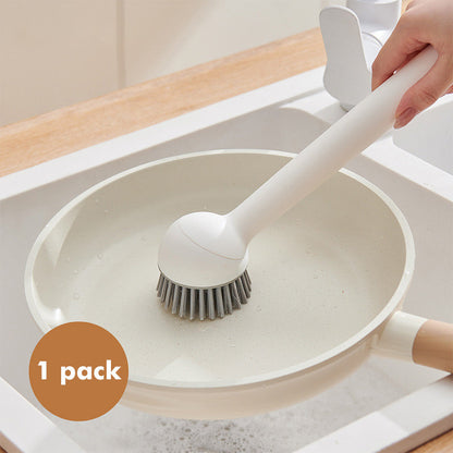 📢📢50% OFF !! ⏰Rotatable Hanging Pot Brush Set‑Easy‑Clean Kitchen Scrub Brush for Pots Pans & Sinks