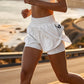 Women Athletic Yoga Shorts Doubled Layer Gym Shorts