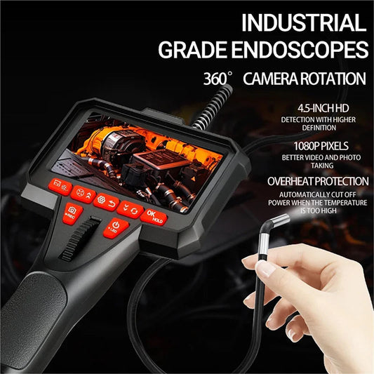 📢📢50% OFF !! ⏰6mm Handheld Automotive Endoscope with Articulating Camera