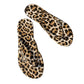 📢📢57% OFF !! ⏰Leopard Print Flip-Flops with Heart Charm