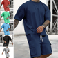 📢📢40% OFF !! ⏰ Men's Casual Short Sleeve T-Shirt Shorts Set
