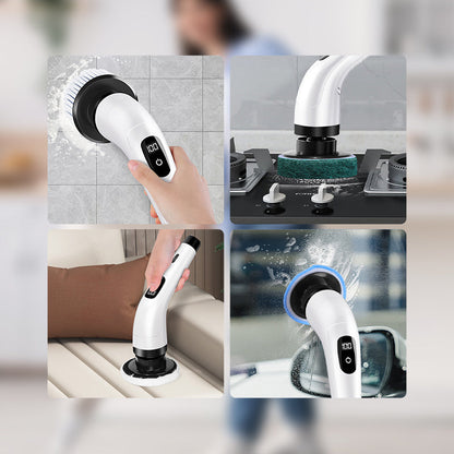 ⏳🔥LIMITED-TIME 60% OFF! ⏰🧹 8‑in‑1 Electric Cleaning Brush Set 🏠
