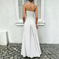 📢📢40% OFF !! ⏰ WOMEN'S OFF-SHOULDER POLKA DOT DRESS — Flattering Ruched Waist & Flowing A-Line Evening Wear ✨