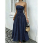 📢📢40% OFF !! ⏰ WOMEN'S OFF-SHOULDER POLKA DOT DRESS — Flattering Ruched Waist & Flowing A-Line Evening Wear ✨