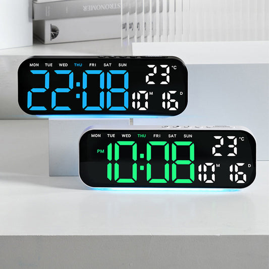 📢📢40% OFF !! ⏰⌚️LED Display Digital Alarm Clock with Date Temp Weekday