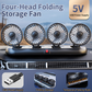 📢📢40% OFF !! ⏰4-Head Car Cooling Fan with 360 Degree Rotation