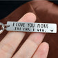 💓 "I love you more in the end I win" Funny keychain for birthday📢📢BUY 1 GET 1 FREE ⏰