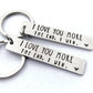 💓 "I love you more in the end I win" Funny keychain for birthday📢📢BUY 1 GET 1 FREE ⏰