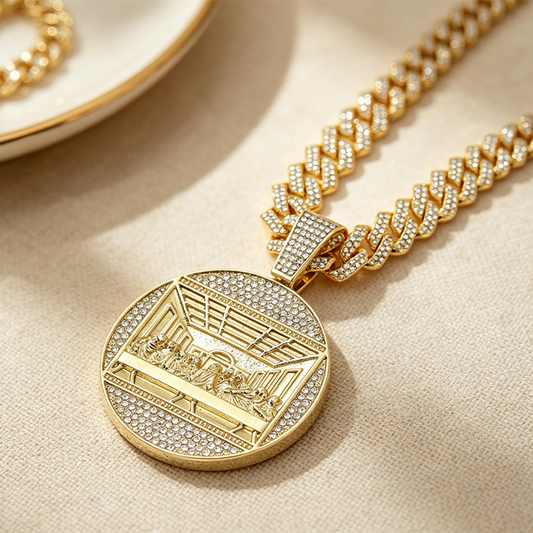 📢📢40% OFF !! ⏰Statement Cuban Pendant Chain Necklace