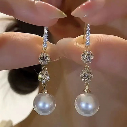 📢📢40% OFF !! ⏰Elegant Pearl Drop Earrings
