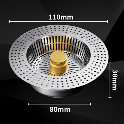 📢📢40% OFF !! ⏰Stainless Steel Sink Push-Button Drain Stopper