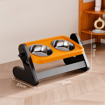 📢📢40% OFF !! ⏰Adjustable Height Ergonomic Elevated Pet Bowl