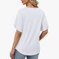 📢📢40% OFF !! ⏰ V-Neck Flutter Sleeve Blouse – Soft Feminine Breeze 🌸