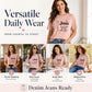 📢📢40% OFF !! ⏰Women's Letter Print Casual Short-Sleeve Tee 👕 Say It with Style – A Bold Print for Laid-Back Days ✨