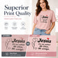 📢📢40% OFF !! ⏰Women's Letter Print Casual Short-Sleeve Tee 👕 Say It with Style – A Bold Print for Laid-Back Days ✨