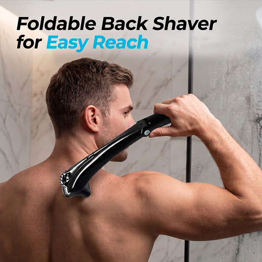 📢📢50% OFF !! ⏰🪒Men's Electric Back Shaver with 180° Foldable Handle