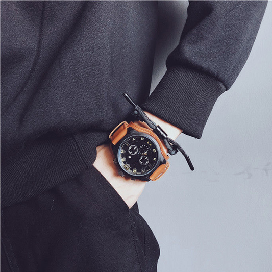 📢📢60% OFF !! ⏰Men's Casual Large Dial Quartz Watch