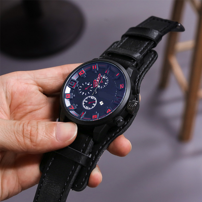 Men's Casual Large Dial Quartz Watch
