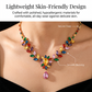 🌸 50% OFF NOW! 💎 Women Casual Colorful Floral Necklace Set – Vibrant flowers, lightweight & elegant – Perfect for everyday wear & special occasions ✨