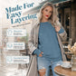 📢📢40% OFF !! ⏰Women's Casual Oversized Crewneck Sweatshirt 👕 Cosy, Roomie & Made for Laid-Back Days ✨