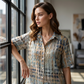 📢📢40% OFF !! ⏰Women’s Casual Loose Fit Collared Blouse for Summer