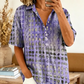 📢📢40% OFF !! ⏰Women’s Casual Loose Fit Collared Blouse for Summer