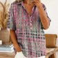📢📢40% OFF !! ⏰Women’s Casual Loose Fit Collared Blouse for Summer