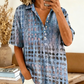 📢📢40% OFF !! ⏰Women’s Casual Loose Fit Collared Blouse for Summer