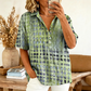 📢📢40% OFF !! ⏰Women’s Casual Loose Fit Collared Blouse for Summer