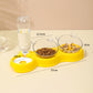 3-in-1 Pet Double Bowls with Automatic Water Dispenser