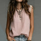 📢📢50% OFF !! ⏰Women's Round Neck Sleeveless Lace Top
