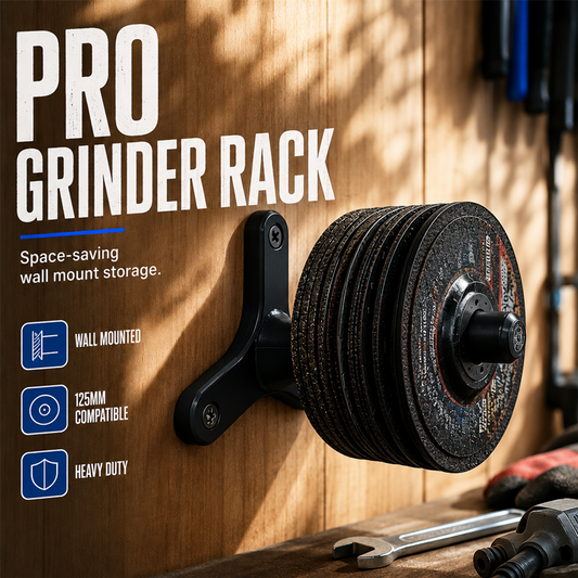 📢📢50% OFF !! ⏰Wall-Mounted Grinding Disc Storage Organizer