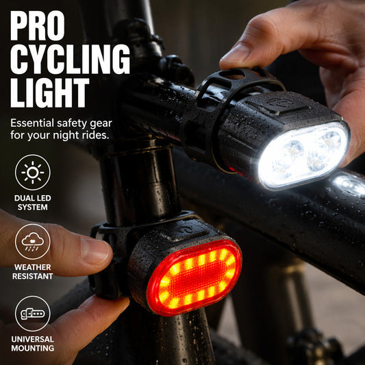 📢📢50% OFF !! ⏰USB Rechargeable Bike Light Set🚲🔦
