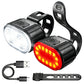 📢📢50% OFF !! ⏰USB Rechargeable Bike Light Set🚲🔦