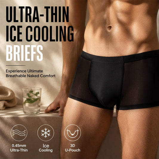 📢📢40% OFF !! ⏰Men's Ice Cooling Ultra-Thin Boxer Briefs